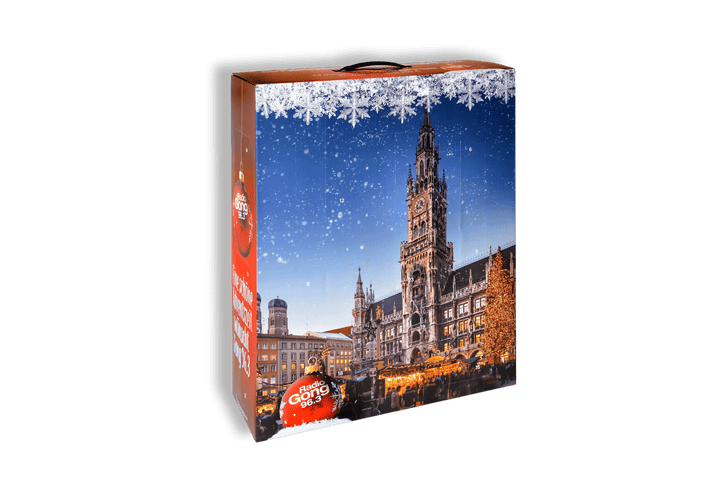 Vorderseite des München Adventskalender 2026